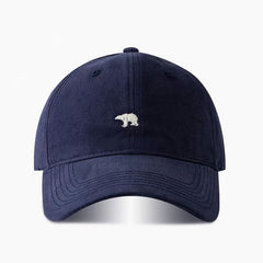 Unisex Polar Bear Baseball Cap Soft Top UV Protection Casual Wear