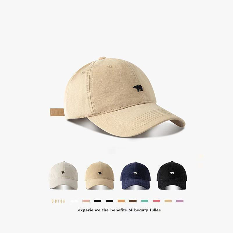Unisex Polar Bear Baseball Cap Soft Top UV Protection Casual Wear