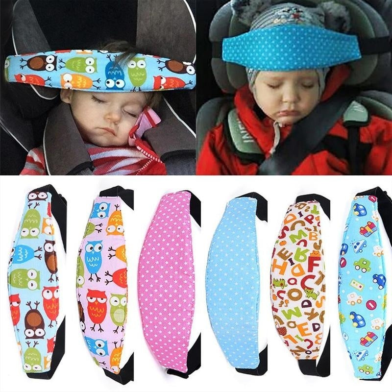 Cartoon Car Safety Seat Sleep Positioner for Infants & Babies