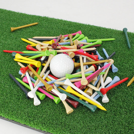 20 pcs Eco Friendly Wooden Golf Tees Assorted Colors Training Course Supplies
