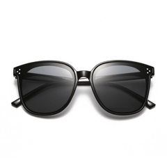 Square Sunglasses Rivet Decor Mirror Lens UV400