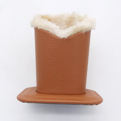 Plush Lined Eyeglasses Holder Anti-scratch PU Leather Sunglasses Stand