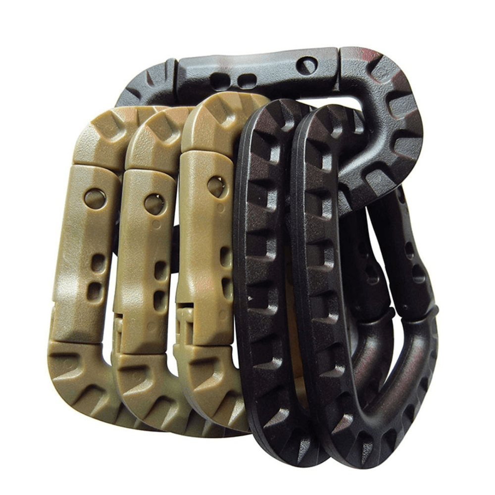 2pcs Tactical Carabiner Keychain Backpack Hanging Buckle