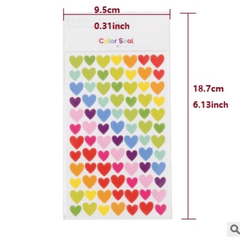 6pcs Colorful Five-pointed Star Paper Stickers