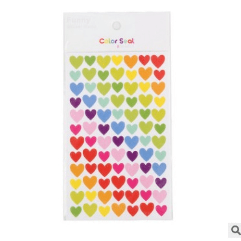 6pcs Colorful Five-pointed Star Paper Stickers