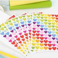 6pcs Colorful Five-pointed Star Paper Stickers