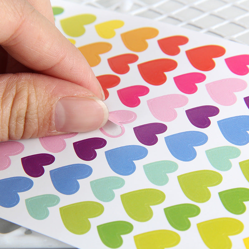 6pcs Colorful Five-pointed Star Paper Stickers