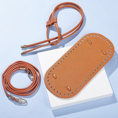 4pcs DIY PU Leather Bags Knitting Crochet Set Leather Craft Bag Sewing Kit