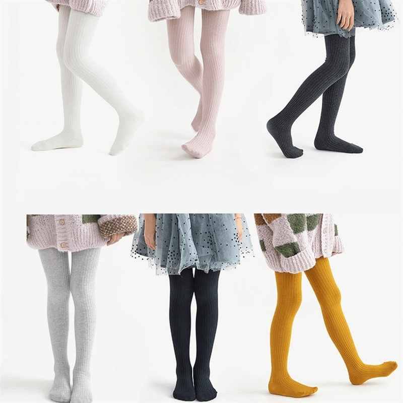 Adorable Cotton Tights for Girls - Warm & Stylish Winter Wear