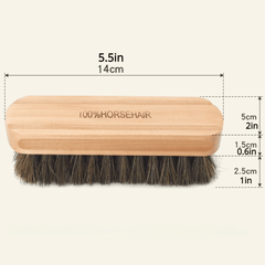Car Wash Brush Horsehair Wooden Brush for Detailing Polishing Buffing Cleaning