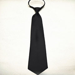 Men's Pre Tie Solid Zipper Necktie for Wedding Party