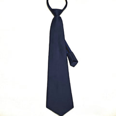 Men's Pre Tie Solid Zipper Necktie for Wedding Party