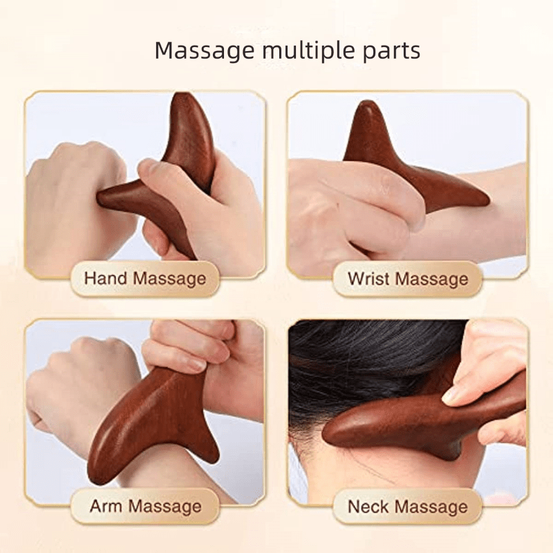 Triangle Massager Reflexology Tools Wood Massage Tools - High Usefulness