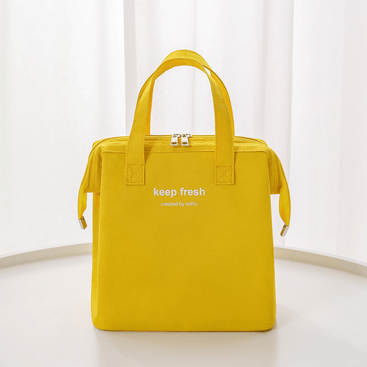 Square Insulated Lunch Box Reusable Satchel Lunch Bag