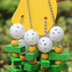 Parrot Wood Banana Building Block Toy