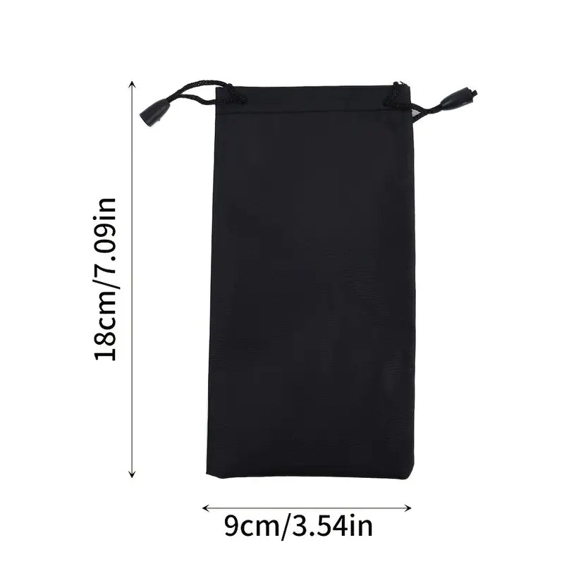 Waterproof Drawstring Sunglasses Bag Glasses Case Jewelry Tote Portable Pouch