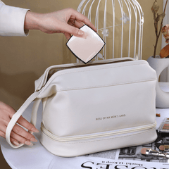 Double Layer Cosmetic Bag Portable Travel Toiletry Bag