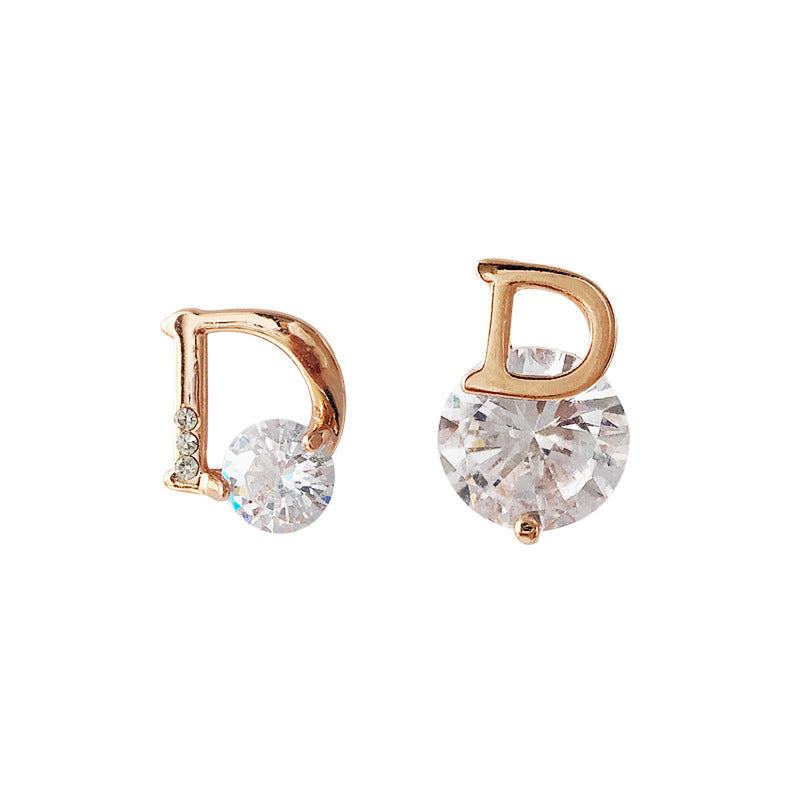 D Rhinestone Stud Earrings Jewelry for Girls