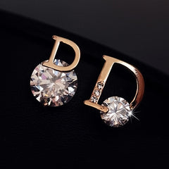 D Rhinestone Stud Earrings Jewelry for Girls