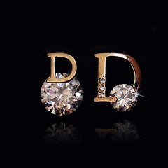 D Rhinestone Stud Earrings Jewelry for Girls