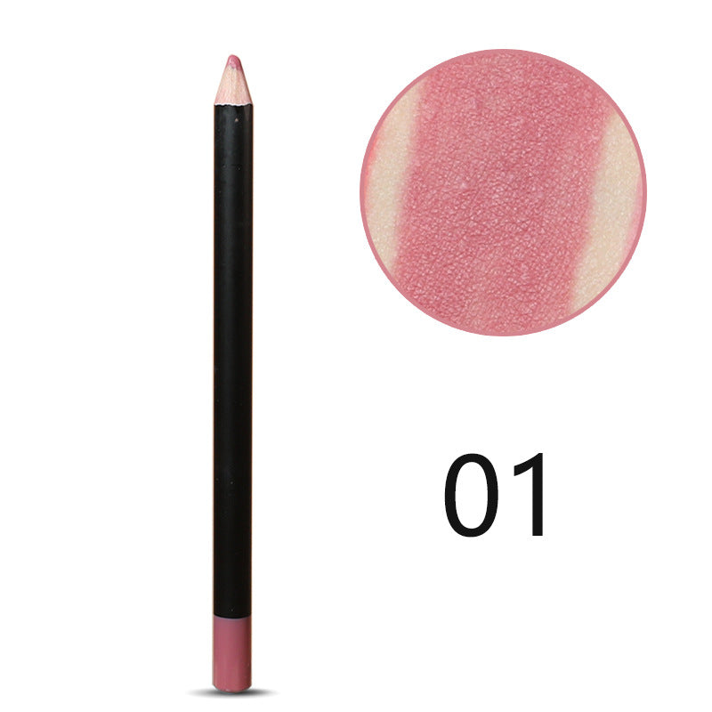 Matte Lip Liner Pencil in 18 Colors - High Pigmented & Smudge Proof