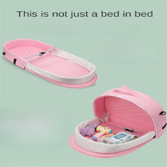 Portable Outing Crib with Removable Folding Mummy Bag