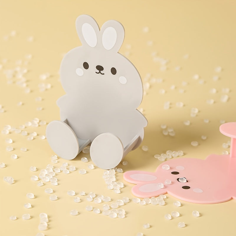 Rabbit Shaped Plug Storage Hook Punching Strong Adhesive Hook