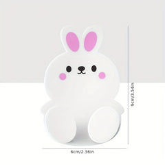 Rabbit Shaped Plug Storage Hook Punching Strong Adhesive Hook