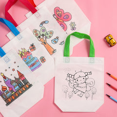 9pcs Eco Friendly Non Woven Graffiti Bags for Art Painting