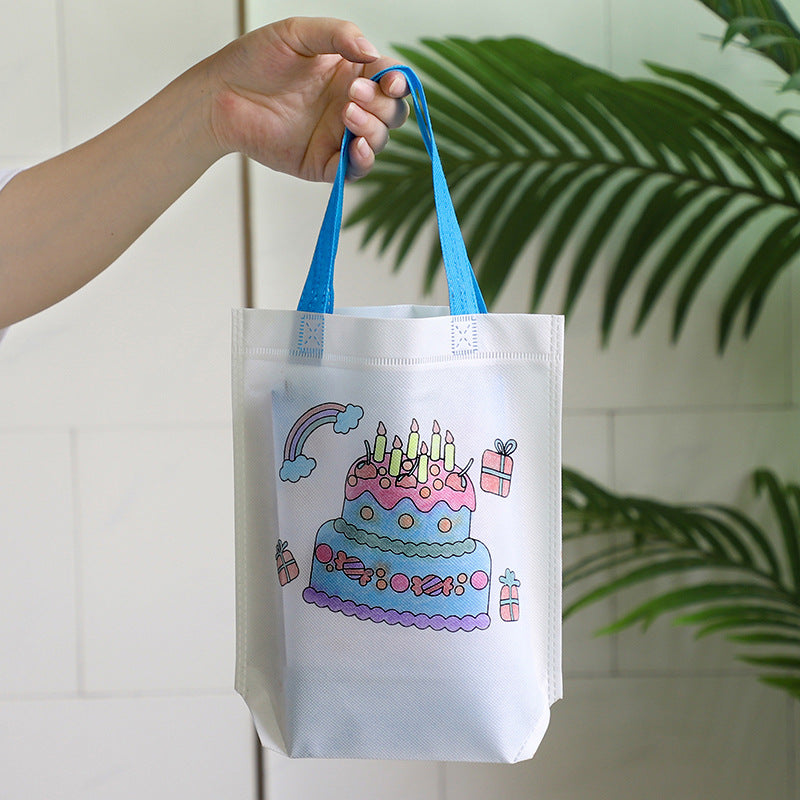 9pcs Eco Friendly Non Woven Graffiti Bags for Art Painting