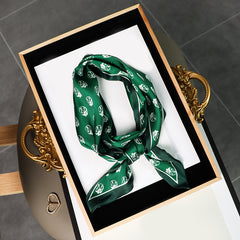 Long Skinny Scarf Ribbon Twilly Scarf Women Headband Satin Hair Ribbon