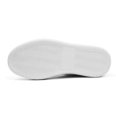 Women's Letter Patched Running Shoes Lace Up Platform Skate Shoes