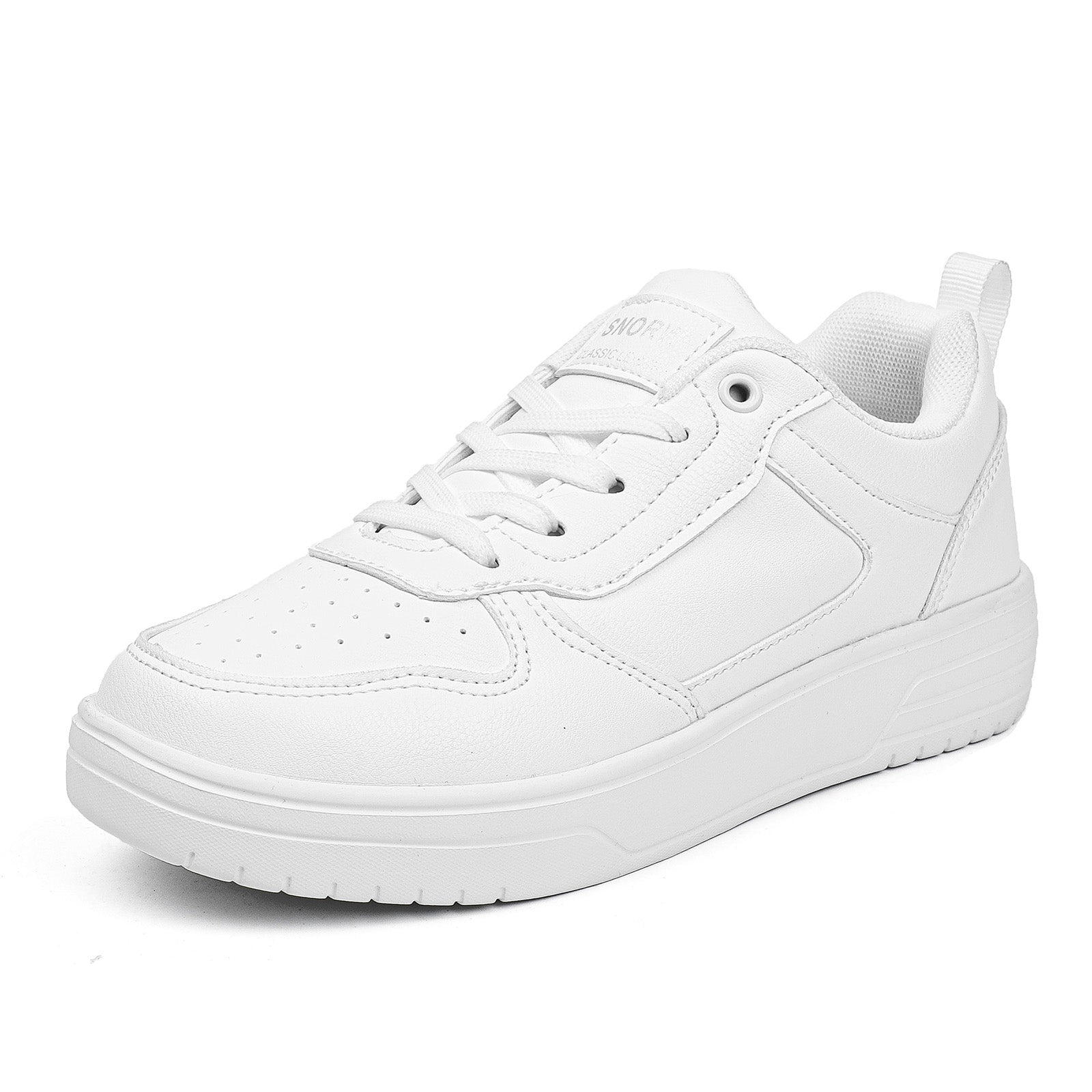 Women's Letter Patched Running Shoes Lace Up Platform Skate Shoes