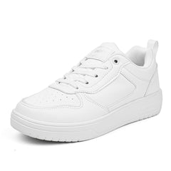 Women's Letter Patched Running Shoes Lace Up Platform Skate Shoes
