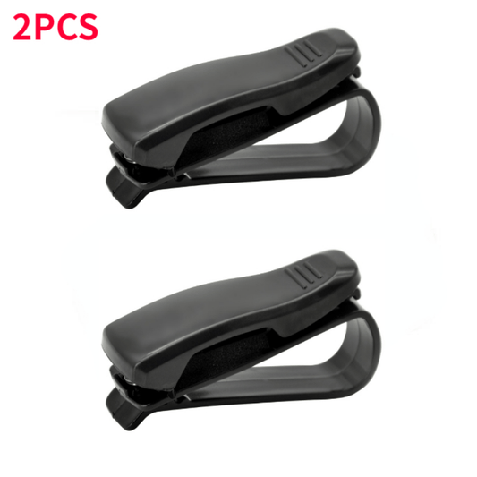 3pcs Universal Car Sunshade Glasses Case Sunglasses Clip Holder Bracket