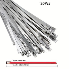 Stainless Steel Zip Ties - Heavy Duty for Exhaust Wrap