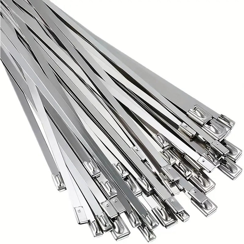 Stainless Steel Zip Ties - Heavy Duty for Exhaust Wrap