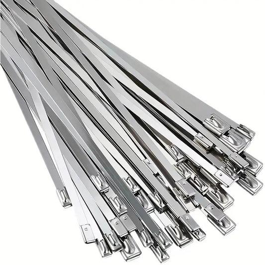 Stainless Steel Zip Ties - Heavy Duty for Exhaust Wrap