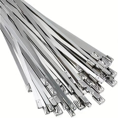 Stainless Steel Zip Ties - Heavy Duty for Exhaust Wrap