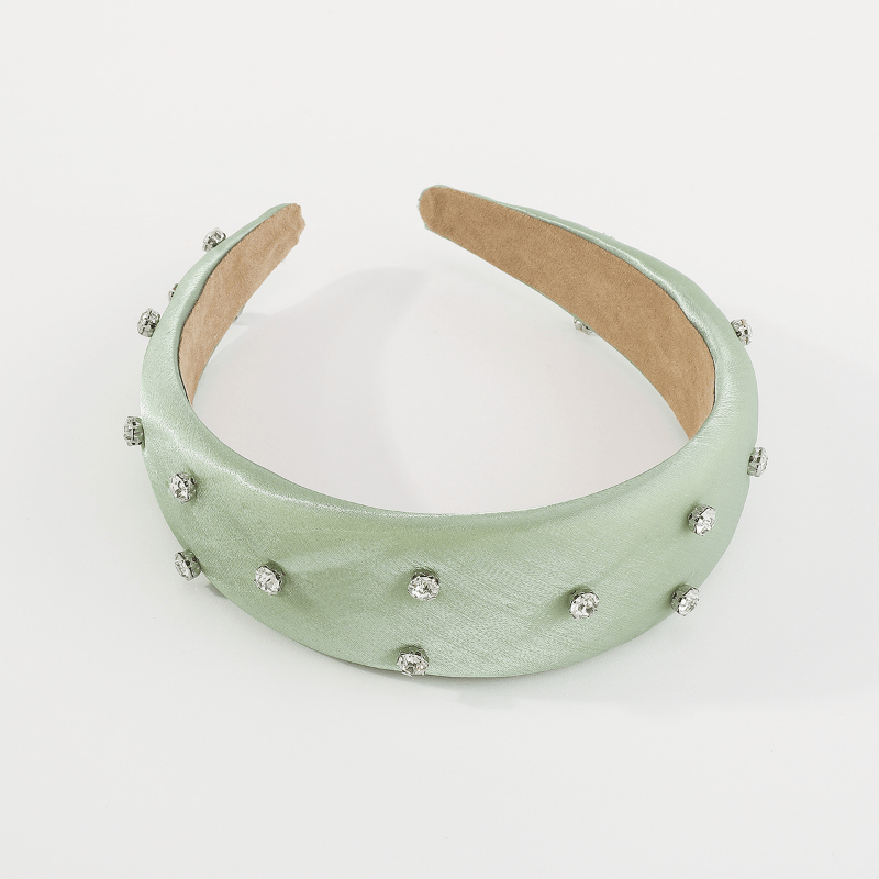 Rhinestone Wide Head Hoop Padded Hair Accessories
