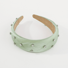 Rhinestone Wide Head Hoop Padded Hair Accessories
