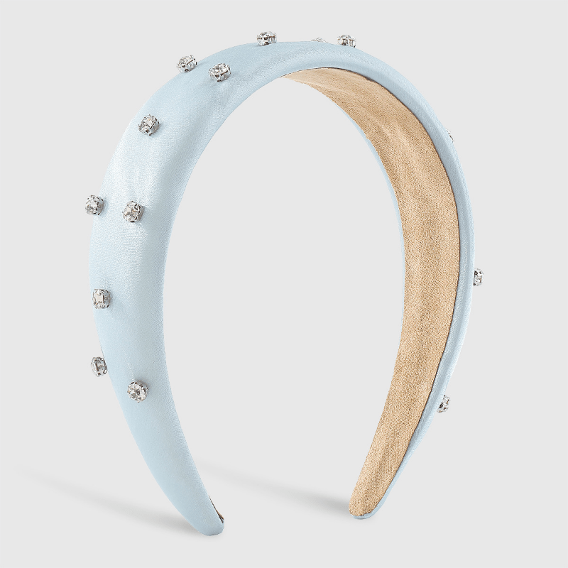 Rhinestone Wide Head Hoop Padded Hair Accessories