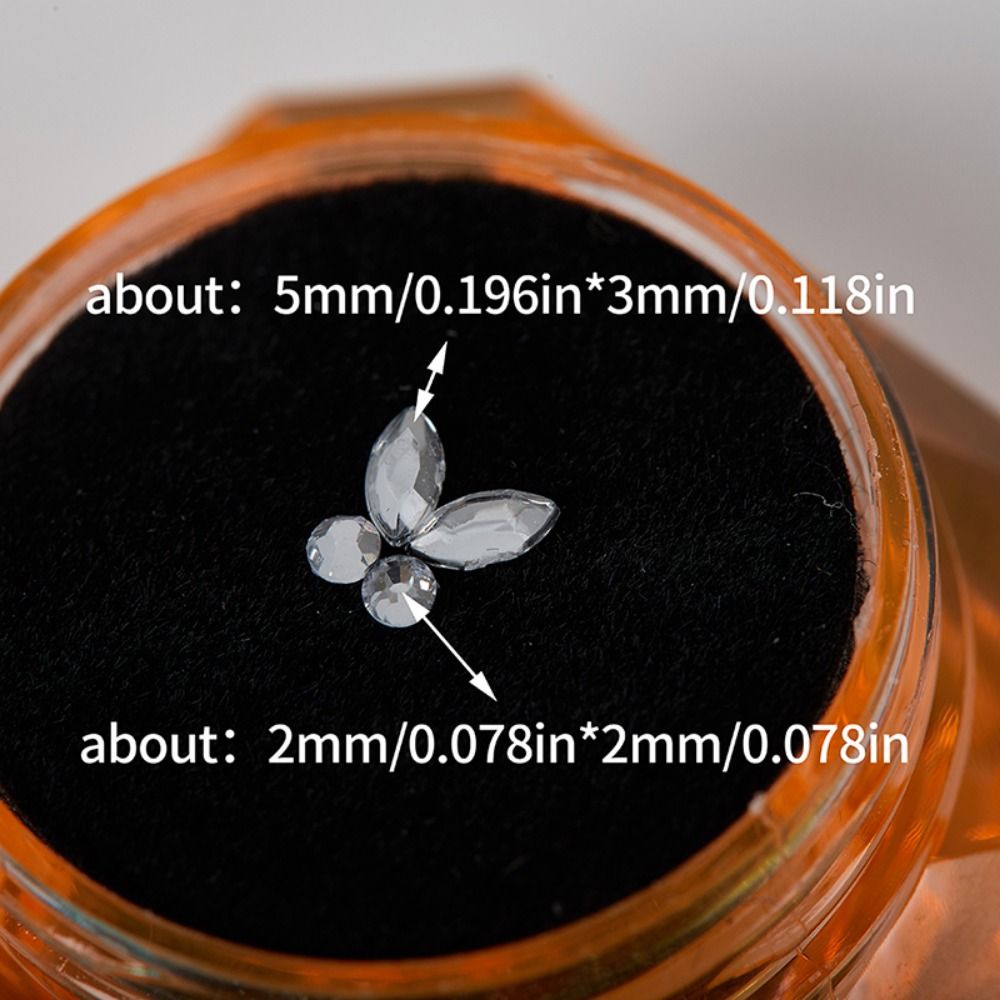 4pcs Sparkling Dental Tooth Gems Various Shapes and Colors for Teeth Jewelry