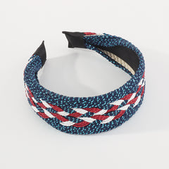 Boho Braided Headband Wide Brim Head Hoop Hair Accessories For Women Girls