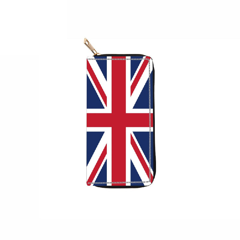 Flag Pattern Long Wallet Credit Card Organizer & ID Holder Women's Clutch Bag