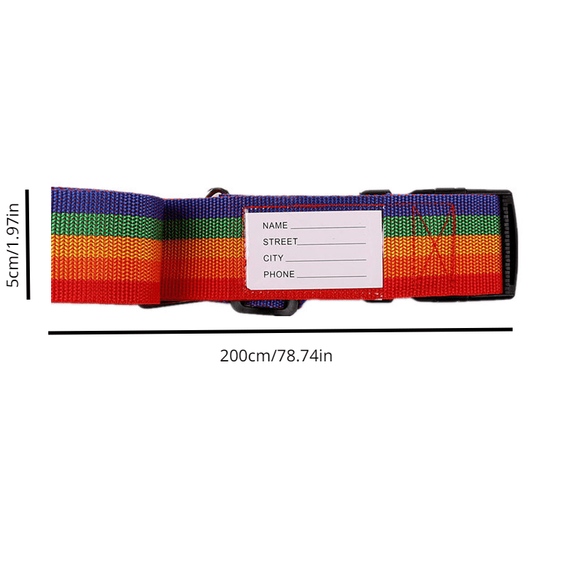 Password Lock Nylon Luggage Belt Strap Travel Accessory