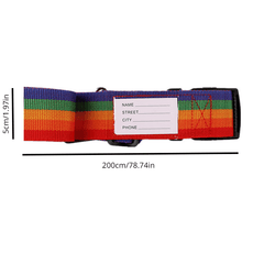 Password Lock Nylon Luggage Belt Strap Travel Accessory