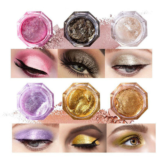 Diamond Pearly Shimmer Eyeshadow Gel for Lasting Glow