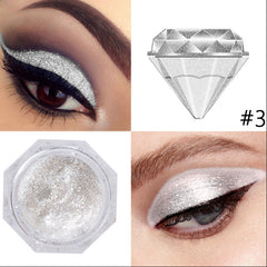 Diamond Pearly Shimmer Eyeshadow Gel for Lasting Glow