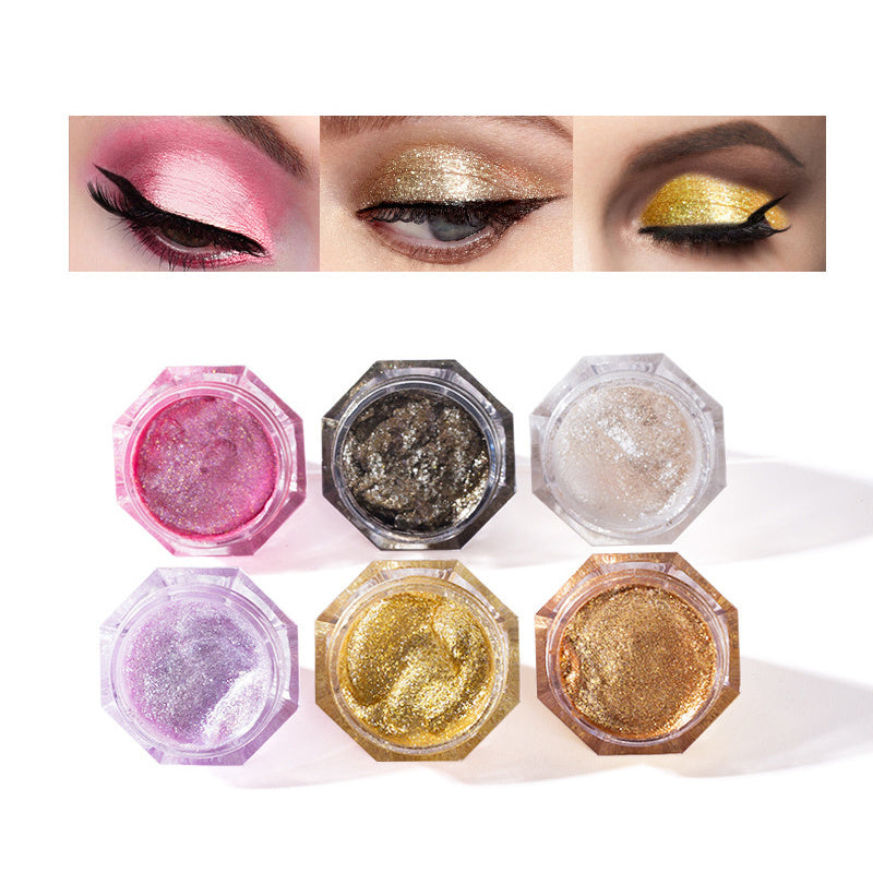 Diamond Pearly Shimmer Eyeshadow Gel for Lasting Glow